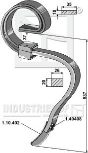 Marsk Stig tand komplet 01010086